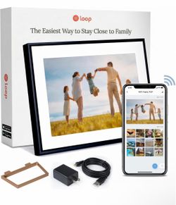 Loop WiFi Digital Picture Frame 10.1" Touchscreen Electronic Photo Video
