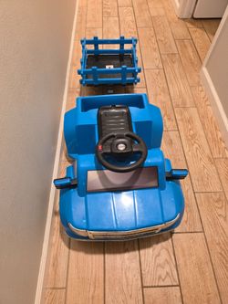 Battery car with trailer