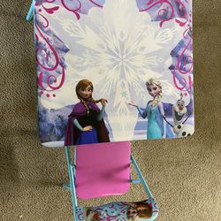Kids Elsa Table with One Chair 