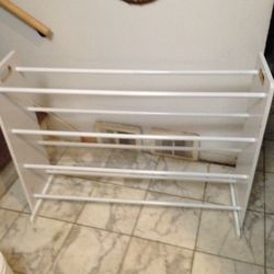 Beautiful white shoe rack 