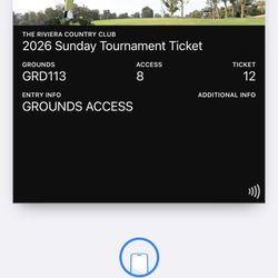 Genesis Invitational Ticket