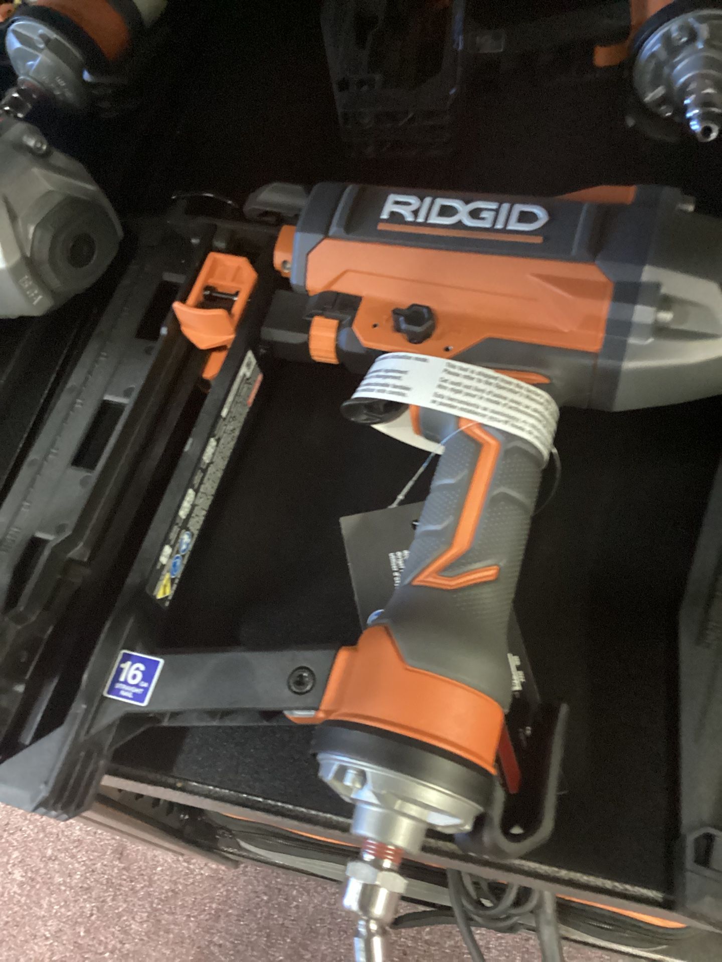 RIDGID 16ga Finish Nailer $110