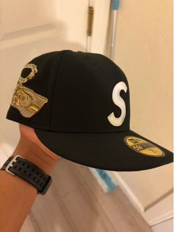 New Era 59FIFTY Black Fitted Baseball Cap, Solid, Men’s Size 7 1/4