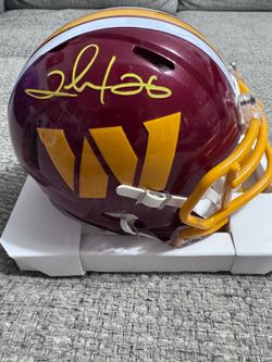 Clinton Portis Washington Commanders Signed Autographed Mini Helmet Beckett Coa