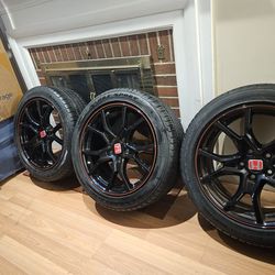 18" Honda Civic Type R wheels with Goodyear Eagle sport tires