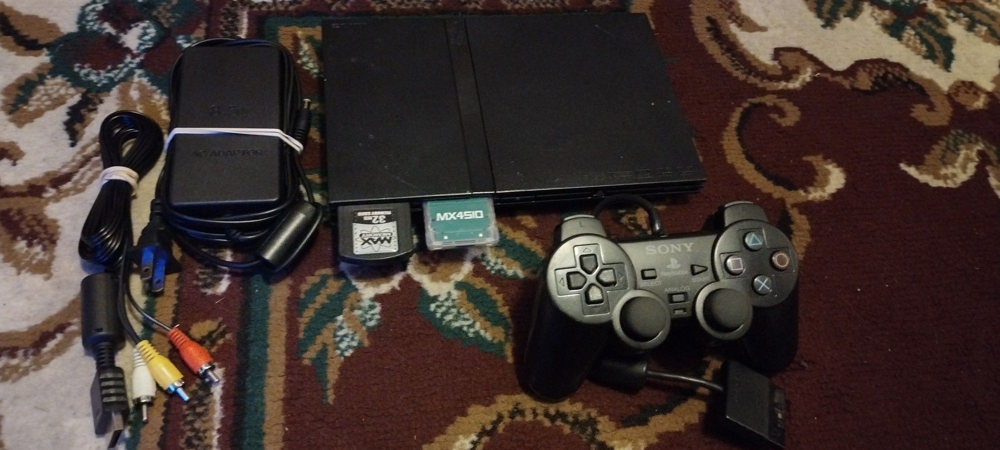 SONY PLAYSTATION 2 PS2 SLIM SYSTEM CONSOLE 256GB SD MEMORY CARD WITH GAMES