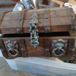 Antique Small 6 Inch Jewelery Box 