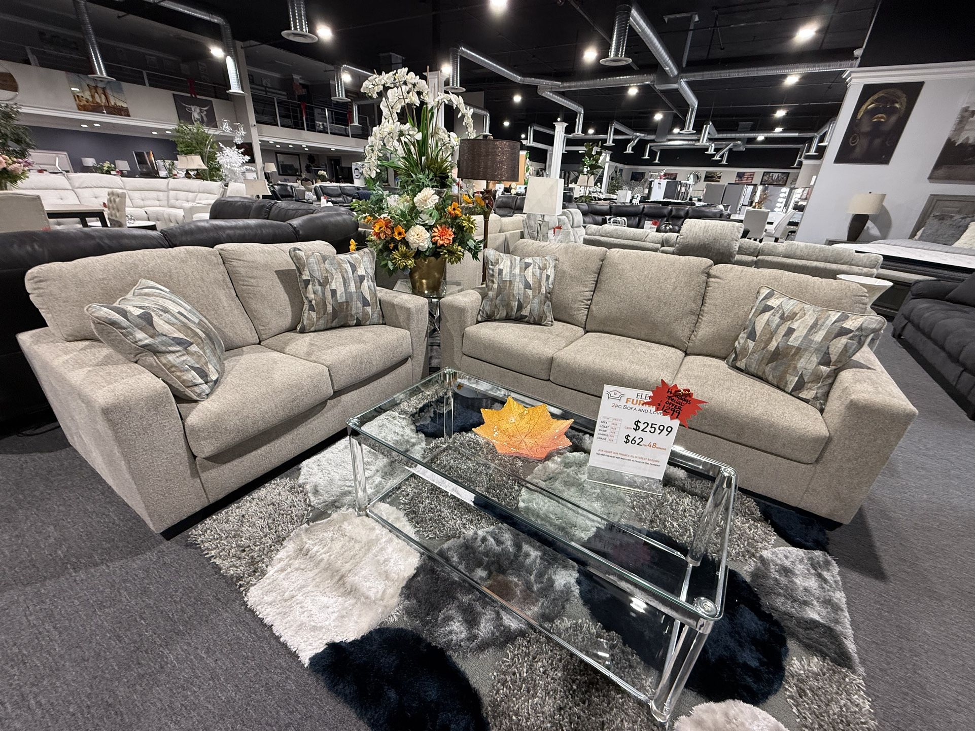 2 Pc Sofa And Loveseat