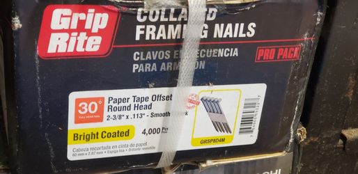  30° Collated Framing Nails 2-3/8"