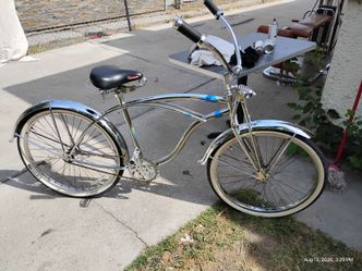 Chrome Beach Cruiser Bicycle
