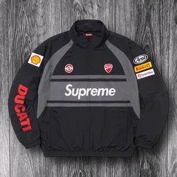 Supreme Ducati Track Jacket ‘Black’ New Size Small