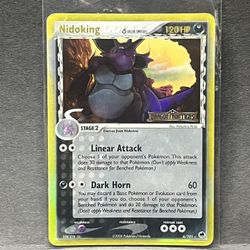 Nidoking Reverse Holo Stamped Ex Dragon Frontiers
