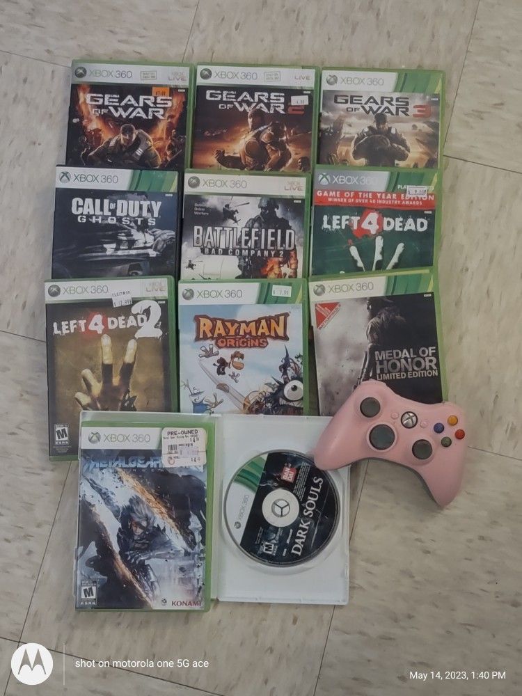 Xbox 360 Games And Controller