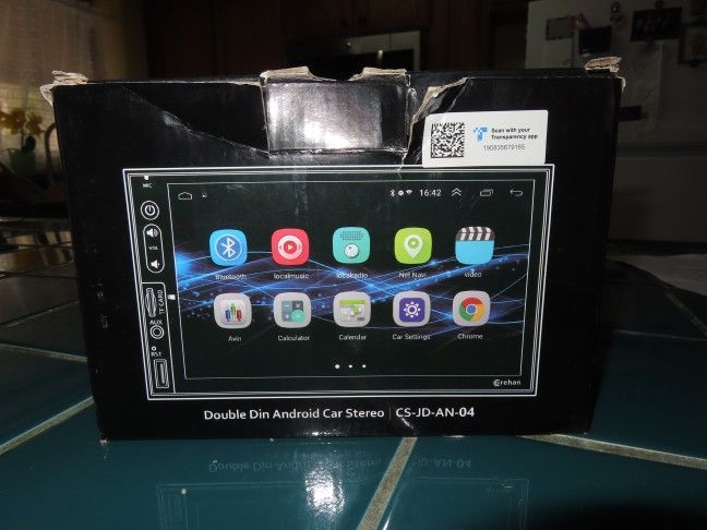 Corehan Double Din Android Car Stereo - 7" Touchscreen, Apple CarPlay, Android Auto, Bluetooth - CSUD-AN-04
