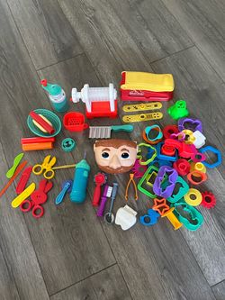 Play-Doh sets and jars