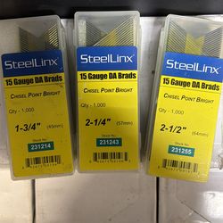 15 gage DA Brads