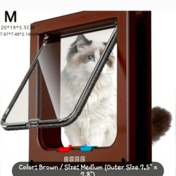 New Weatherproof Pet Door with 4 Way Locking Mechanism