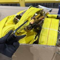 6  Count  4”x30’ Ratchet Straps 
