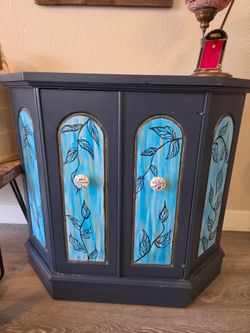 Vintage Hand painted cabinet