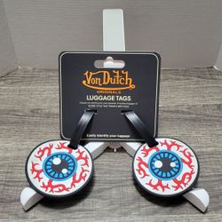 Von Dutch Luggage Tags - Eyeball Design
