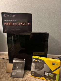 Rosewill PC Case, EVGA Supernova Nex750B Power Supply, & GeForce GTX 1060 GPU