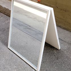 Double Sided Wooden Mirror