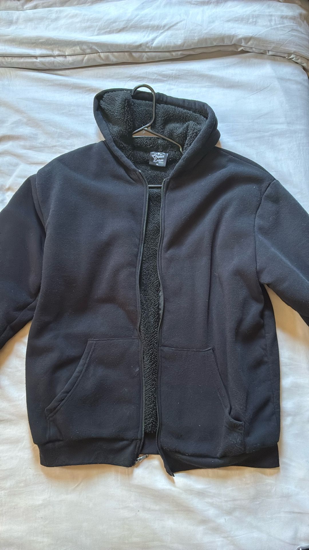 Black Zip Up Hoodie 