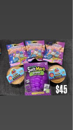Squishy Toy Bundle – Dumplings & Soft Mart Grapes