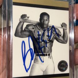 1990 Bo Knows MLB & NFL Bo Jackson KC Royals / Los Angeles Raiders On Card Autograph Rare!!!  