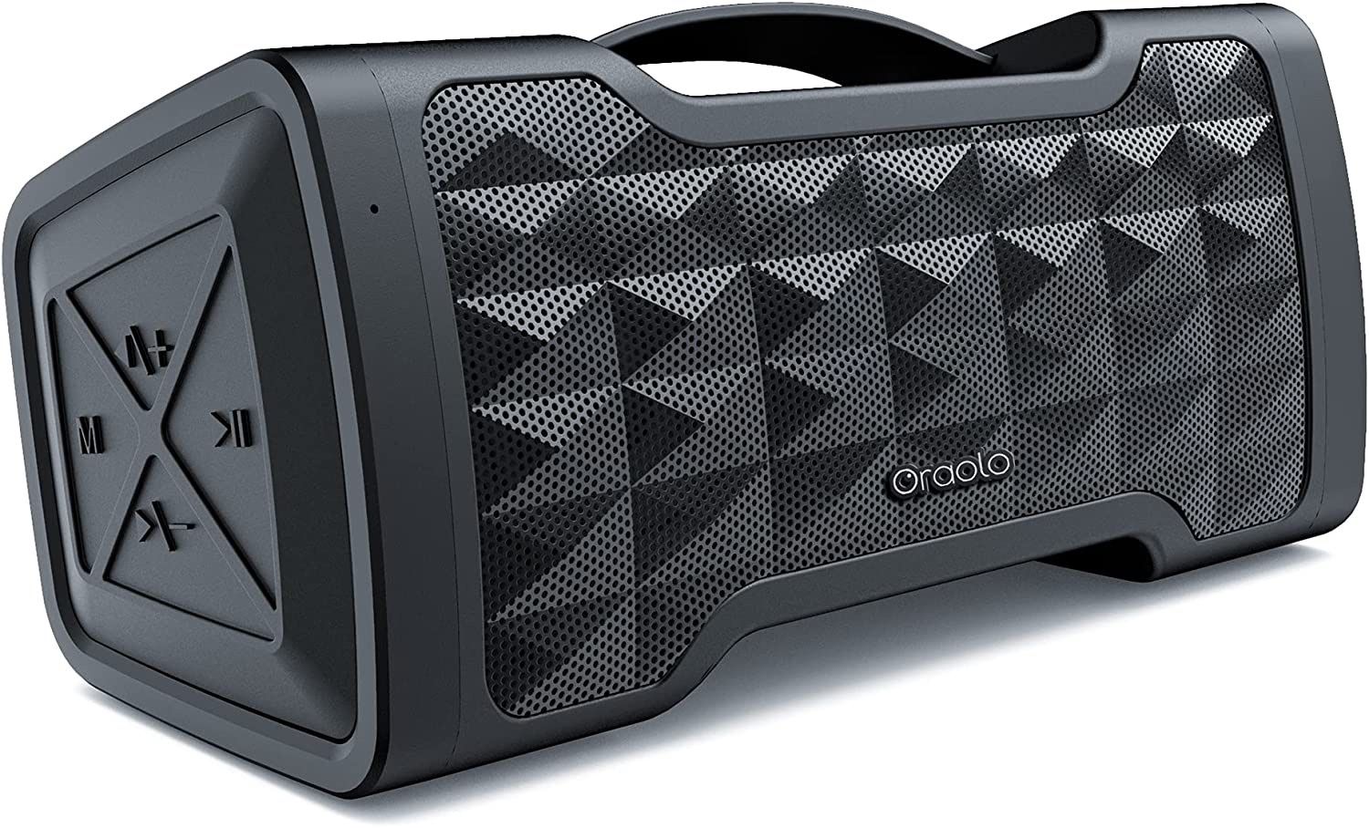 Bluetooth Speaker -Oraolo M91 Portable Portable Wireless Speaker V5.0 with 24W Loud Stereo Sound, IPX5 Waterproof, Support TF Card/AUX, Built-in Mic,