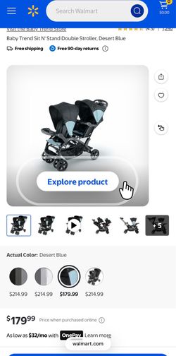 Twin baby stroller