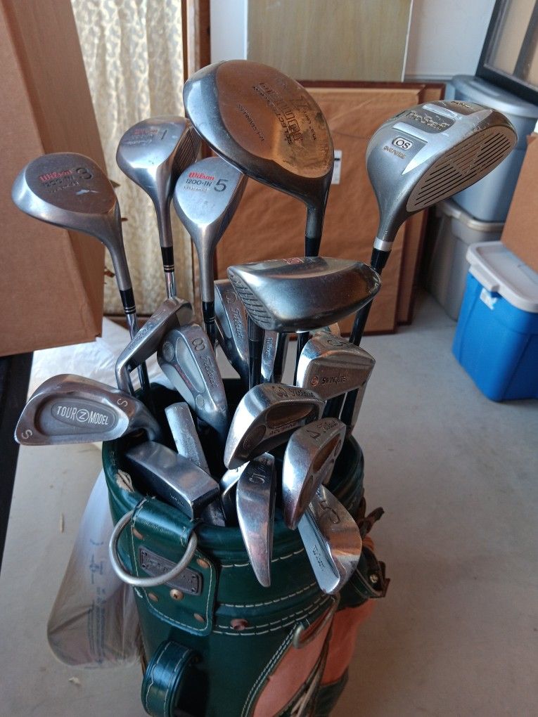 Golf Clubs And Bag