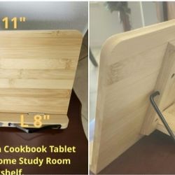 Tablet and Book Stand Natural Wood -