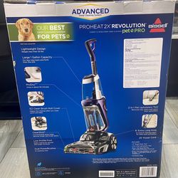 New BISSELL Pro Heat 2X Revolution Pet Pro Full-Size Carpet Cleaner 1964