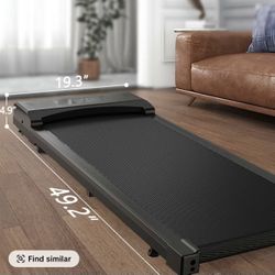 Zenactive Under Desk WalkingPad Treadmill for Home/ Office with Remote Control Black