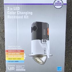 Premium Downlight 3 in. 2700K - 5000K Brushed Nickel New Construction/Remodel Recessed Integrated LED Gimbal Kit