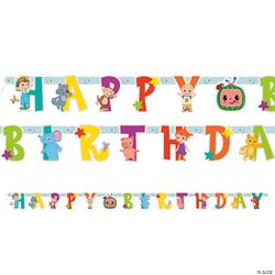  Cocomelon Birthday Banner