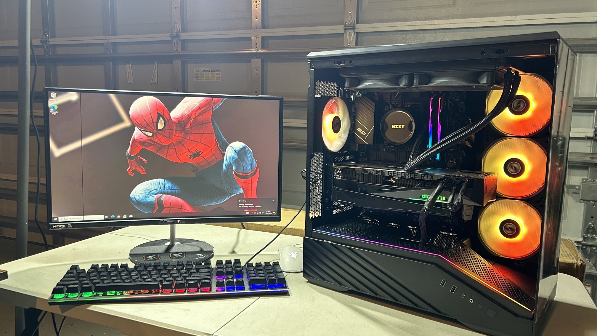 Gaming Pc / i9-14900kf/rtx3080Ti / DDr 5 32Gb  / SSD 1T 4.0 ROG Windows 10Pro Computer