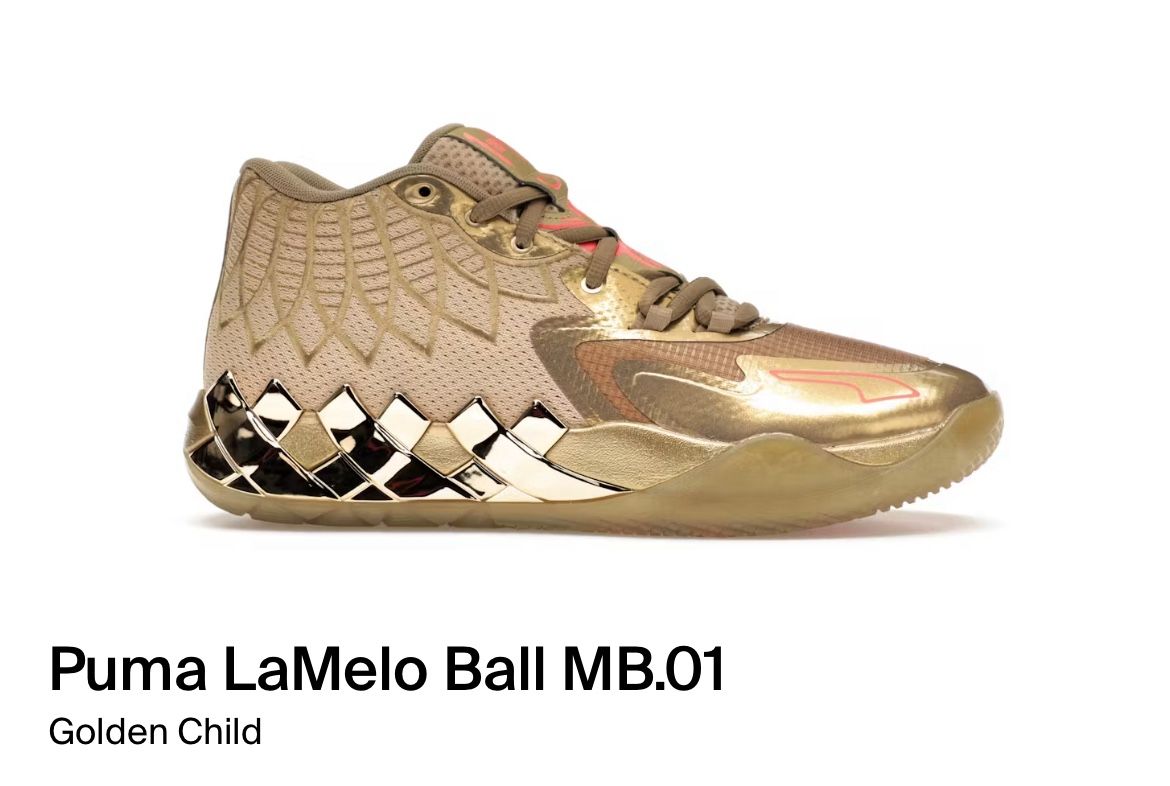 Puma Lamelo Ball MB.01 Size 9.5 Men