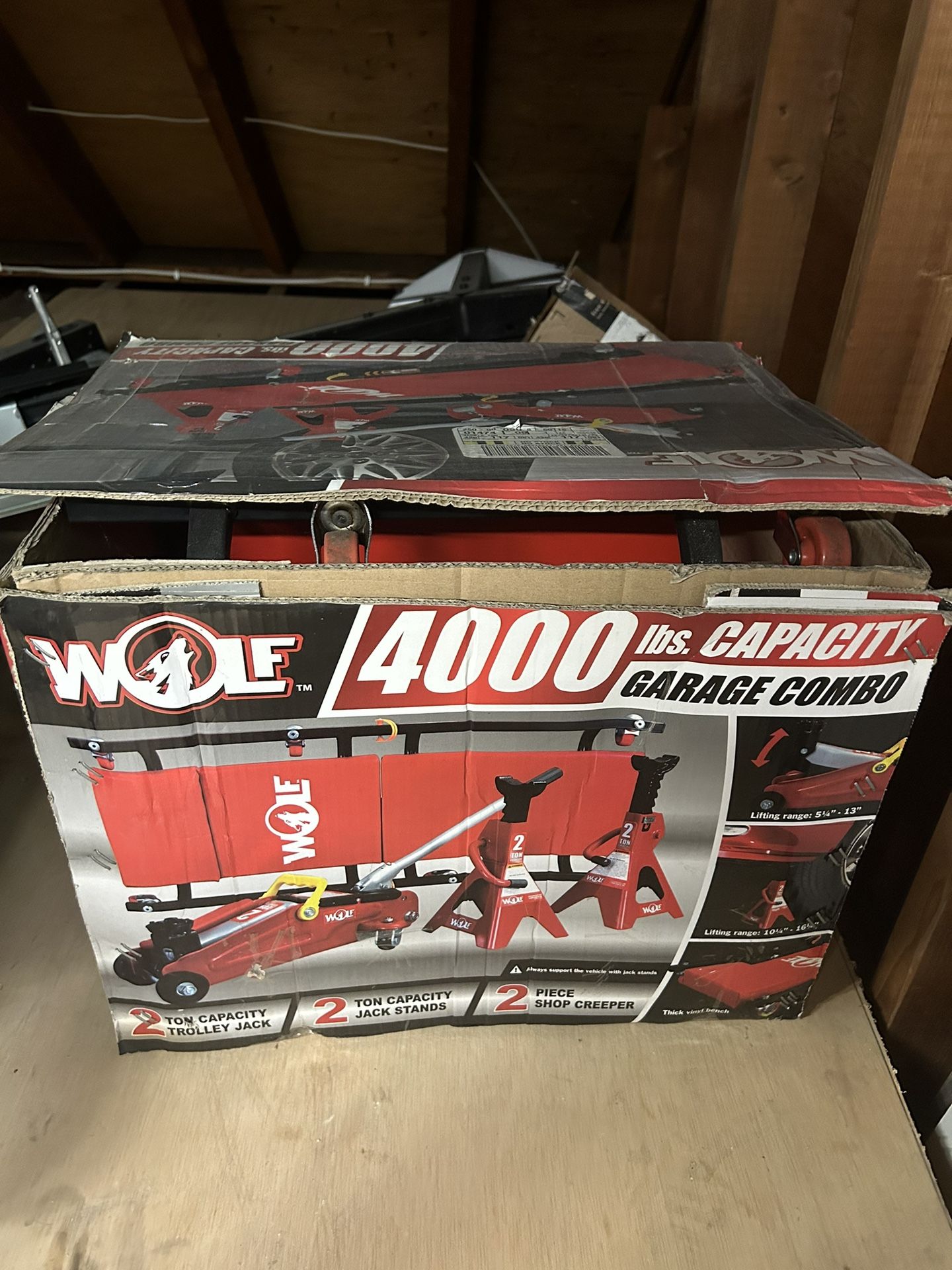 Wolf 4000 lb Garage Combo Pack
