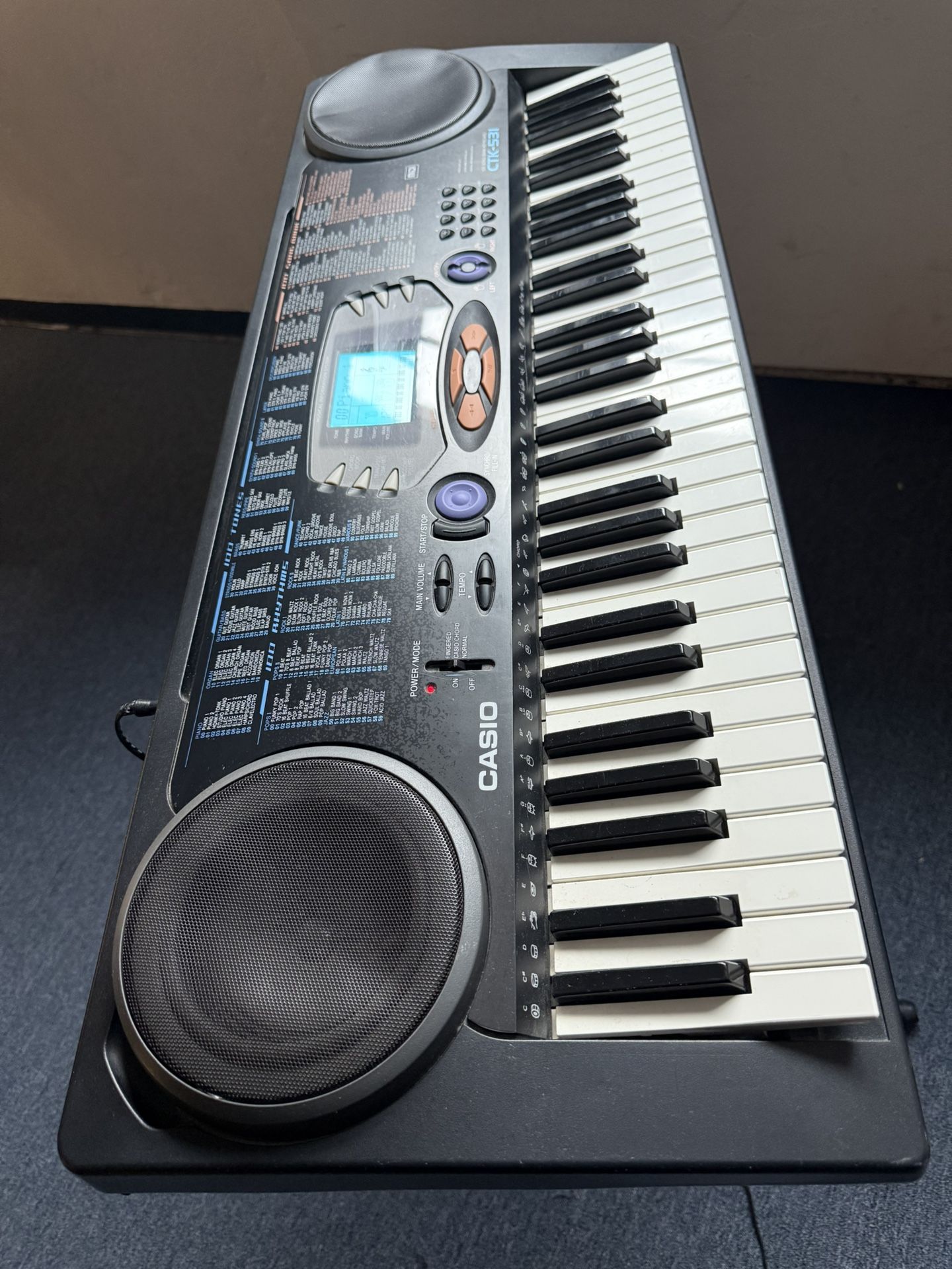 Casio Keyboard CTK 531 Keys