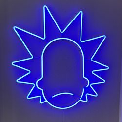 Ricky and Morty Neon Sign - Rick Sanchez