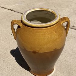 Large Vintage Italian Confit Vase Pot 