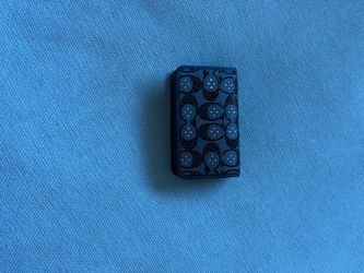 Black rhinestone Coach wallet