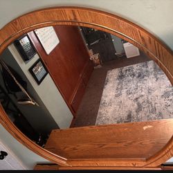 Dresser with mirror