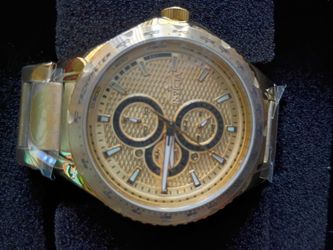Invicta Gold-Tone Chronograph Watch