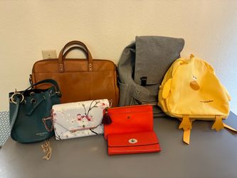 Mixed Bag Lot – 7 Bags and Wallets, Coach, Ted Baker etc.