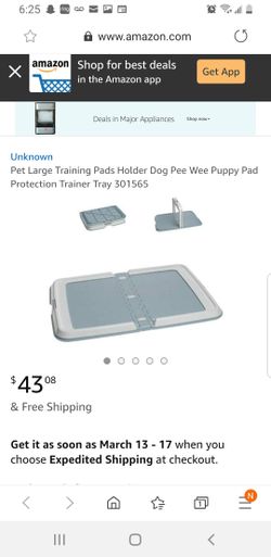 Dog training pad holder