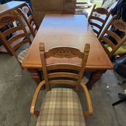Solid Wood Dining Room Table