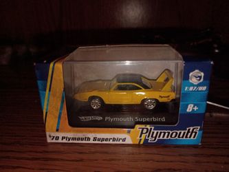 1:87 scale die-cast Hot Wheels '70 Plymouth Superbird.